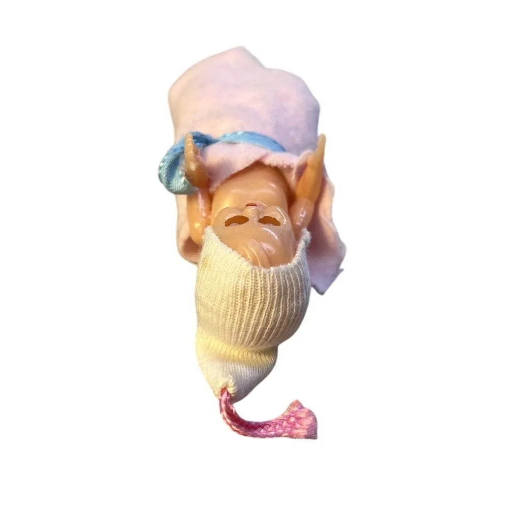 Vtg Maple Brand Sweetheart Toys Plastic Baby Doll Eyes Open/Close Pink Blanket‎